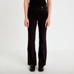 Pantalon bootcut taille basse noir femme