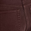 Jean wide leg taille haute marron fonc&eacute; femme