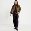 Pull manches courtes marron fonc&eacute; femme