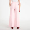 Pantalon large taille &eacute;lastiqu&eacute;e rose clair femme