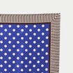 Foulard satin&eacute; soyeux bleu electrique femme