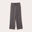 Pantalon large gris fonc&eacute; femme