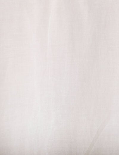 Blouse cintr&eacute;e col v manches 3/4 ecru femme