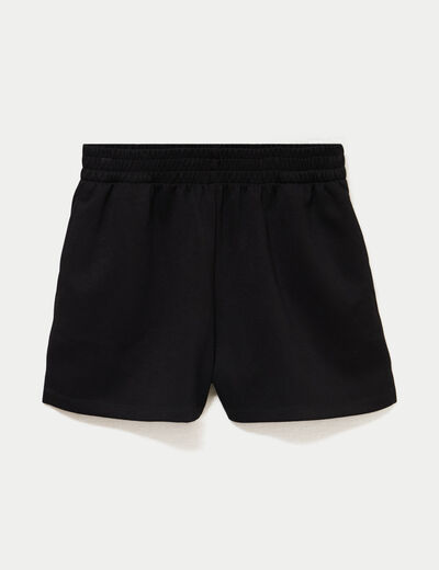 Short flare noir femme