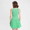 Robe boule 2-en-1 vert femme