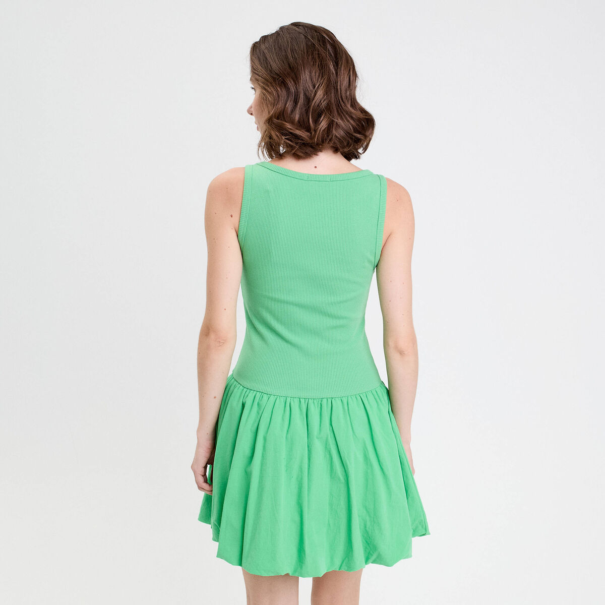 Robe boule 2-en-1 vert femme