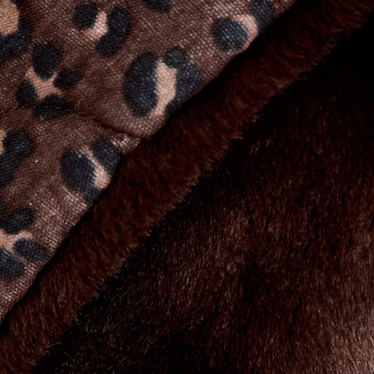 Gilet r&eacute;versible sans manches marron fonc&eacute; femme