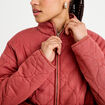 Veste matelass&eacute;e zipp&eacute;e vieux rose femme