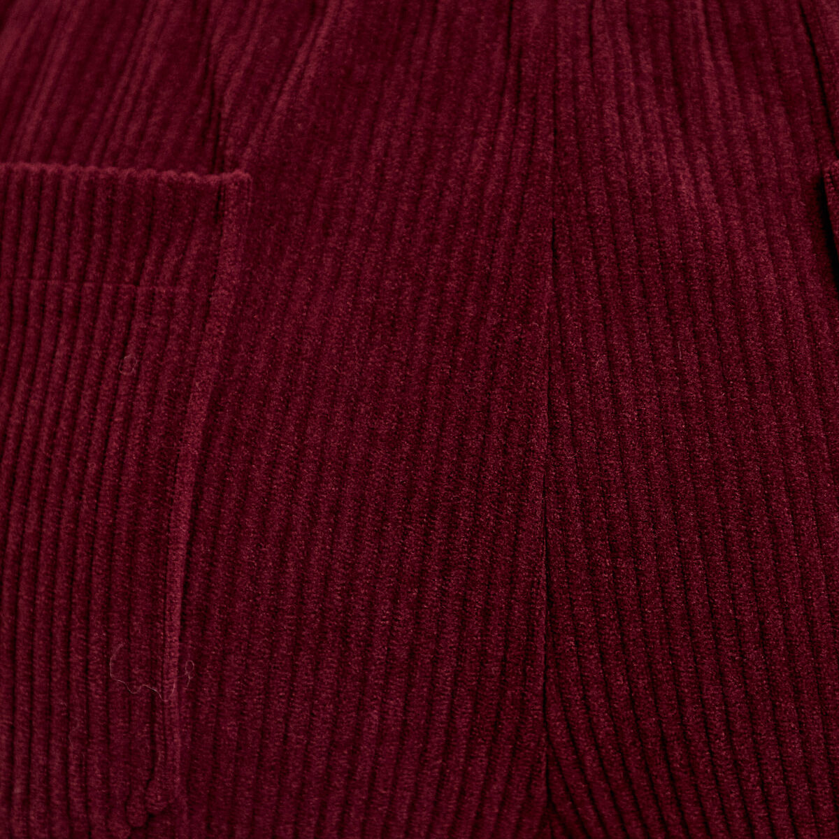Pantalon jogging velours bordeaux femme