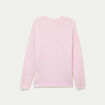 Pull col v manches longues rose clair femme