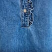 Robe &eacute;vas&eacute;e jean col montant denim double stone femme