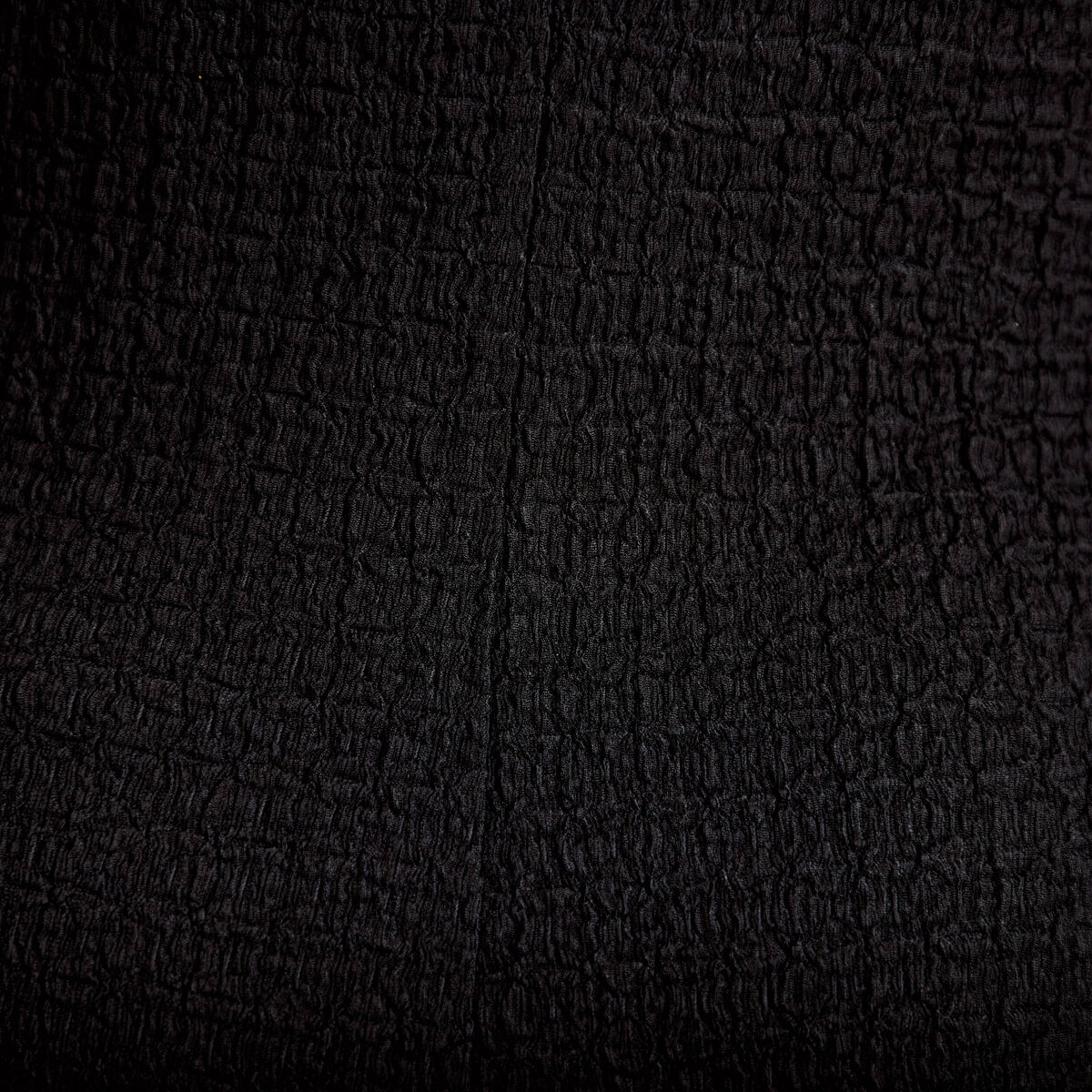 Robe longue droite en maille noir femme