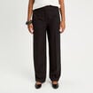 Pantalon bootcut taille haute noir femme