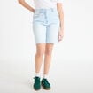 Bermuda large en jean denim bleach femme
