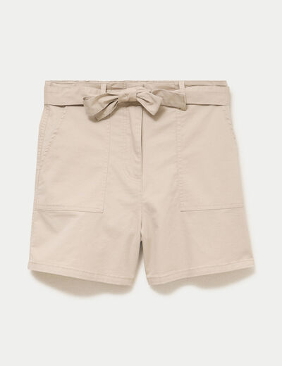 Short beige femme