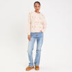 Pull manches longues beige femme