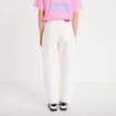Jean barrel cropped taille standard denim blanc femme