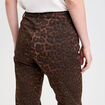 Pantalon droit marron femme