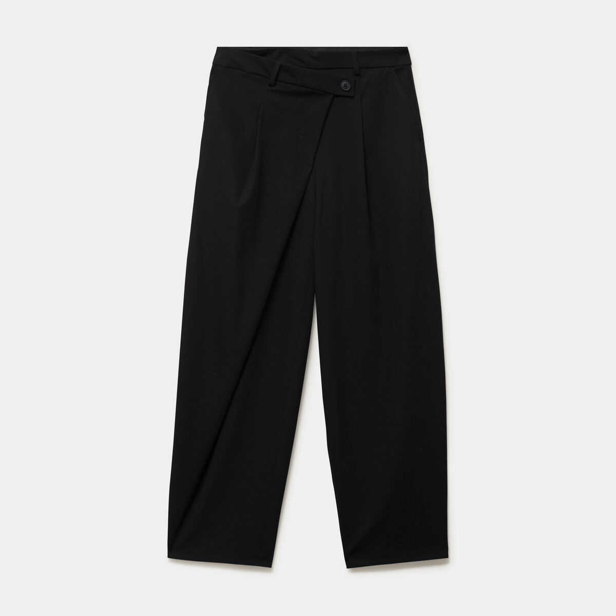 Pantalon bootcut taille basse noir femme