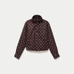 Veste oversize manches longues marron chocolat femme