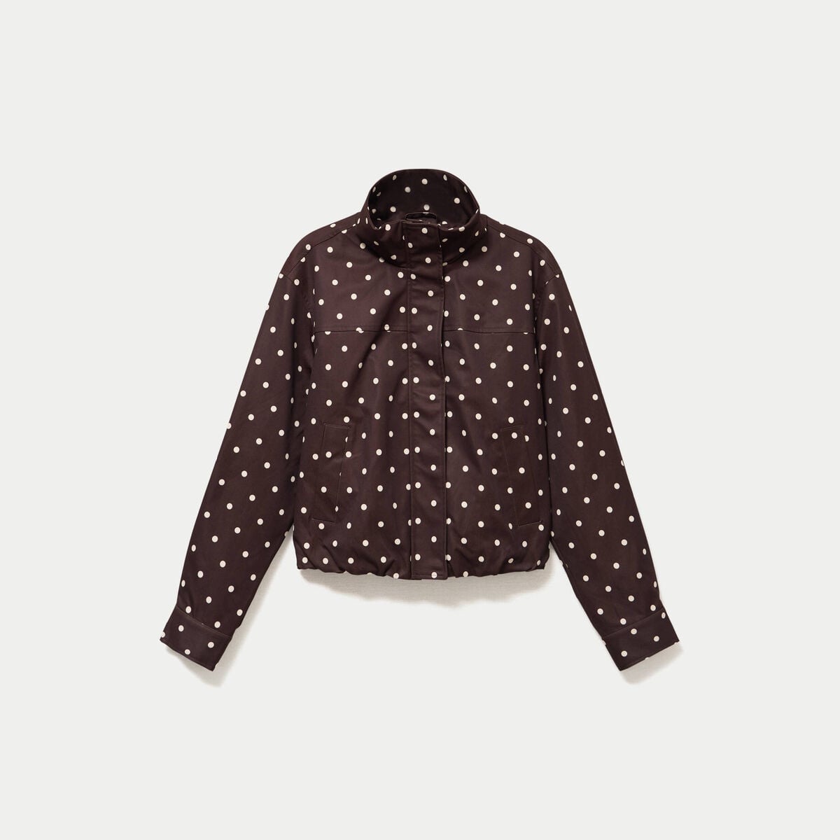 Veste oversize manches longues marron chocolat femme