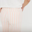 Pantalon bootcut 3/4 taille haute blanc femme