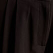 Pantalon large &agrave; pinces noir femme