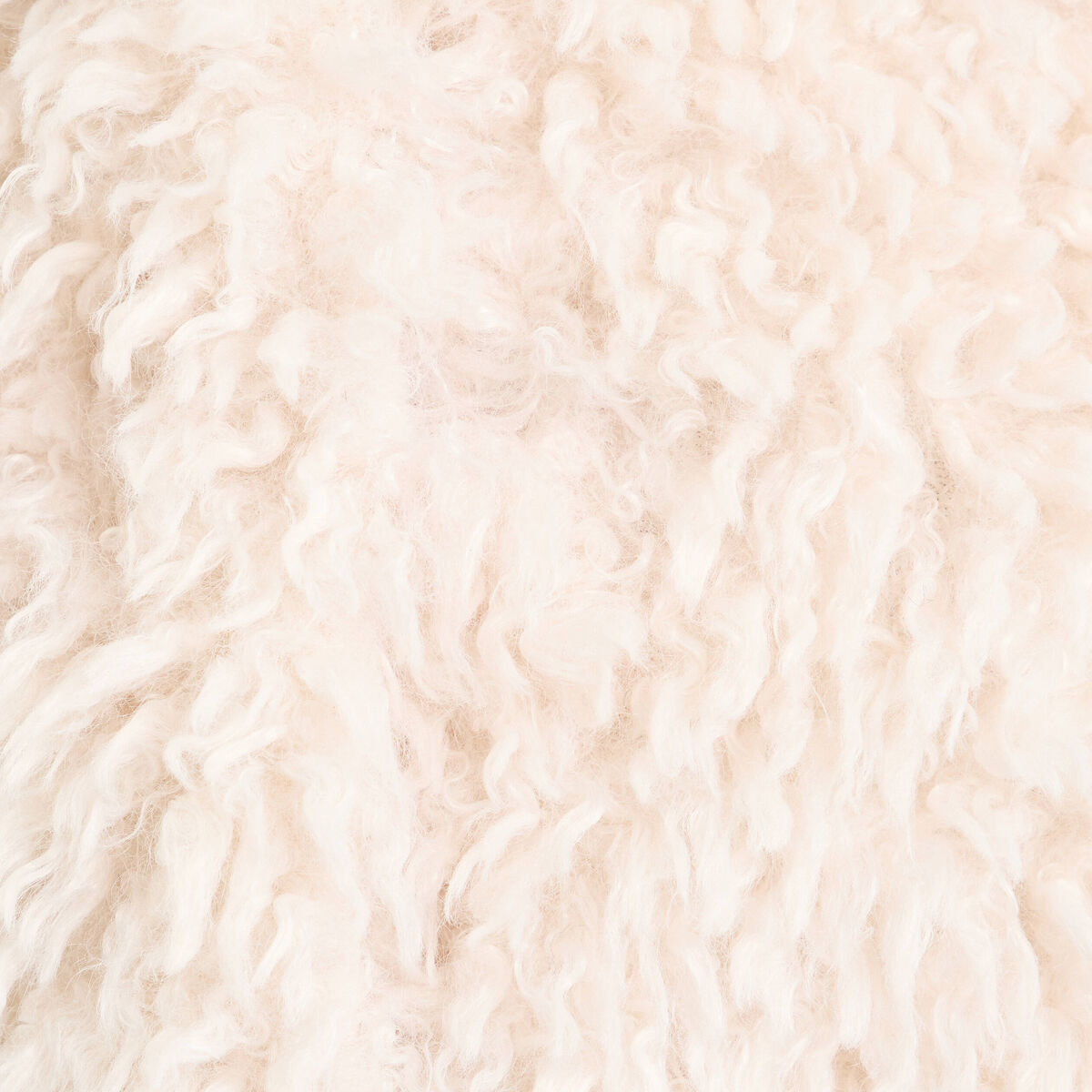 Veste fausse fourrure ecru femme