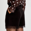 Short en dentelle noir femme