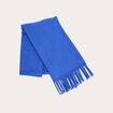 &Eacute;charpe &agrave; franges bleu electrique femme