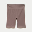 Short cycliste sans couture marron clair femme