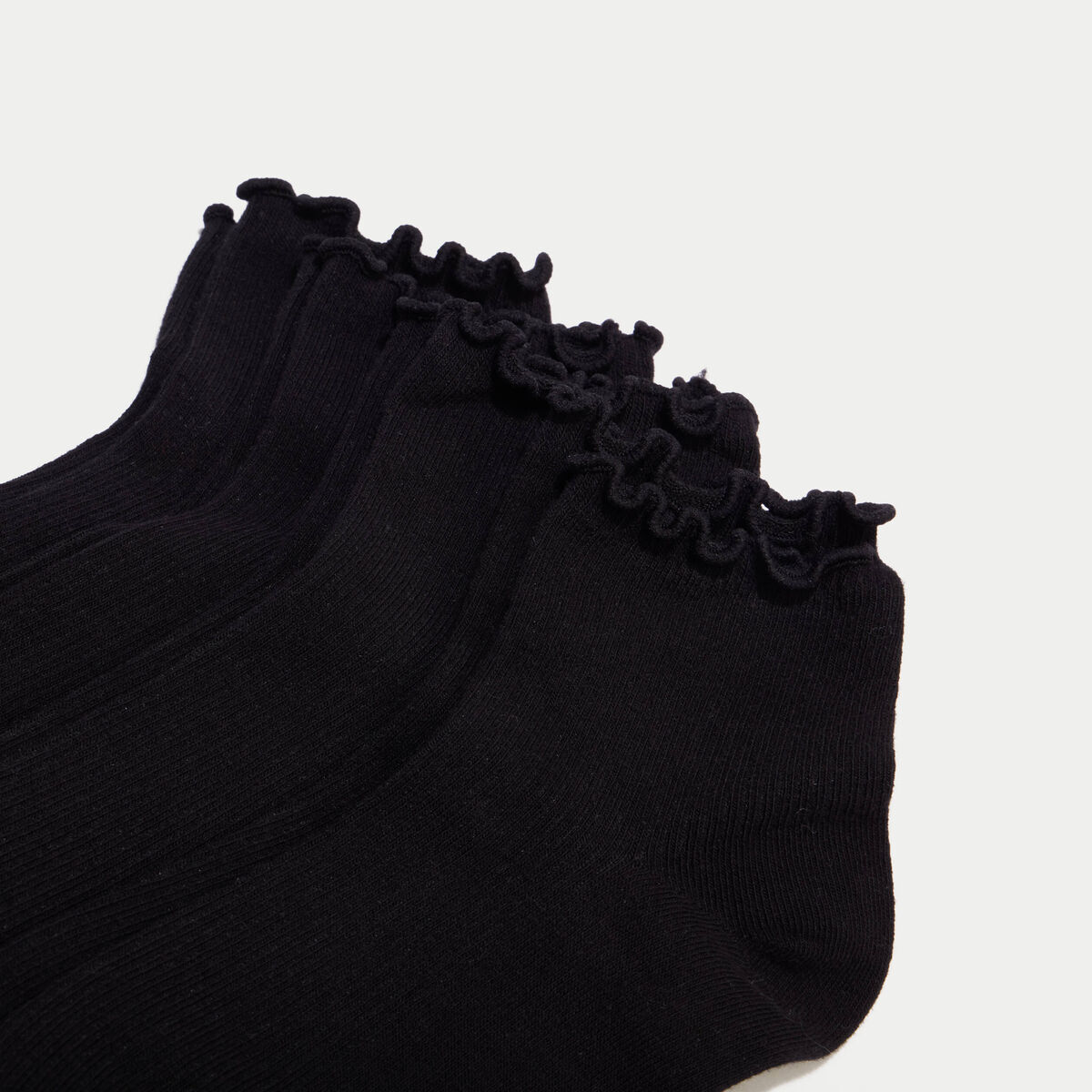 Lot de 4 paires de chaussettes noir femme