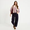 Veste sans manches effet polaire ecru femme