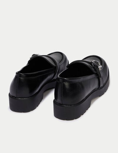 Mocassins noir femme
