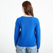 Pull manches longues bleu electrique femme