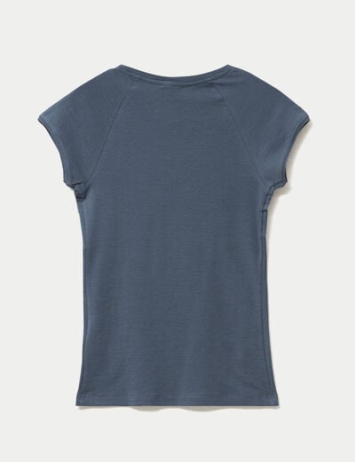 T-shirt manches courtes gris femme