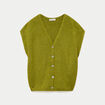 Gilet sans manches vert fonc&eacute; femme