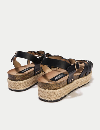 Sandales noir femme