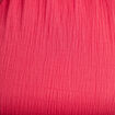 Pantalon large taille haute pliss&eacute; rose framboise femme