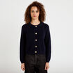 Gilet manches longues bleu marine femme
