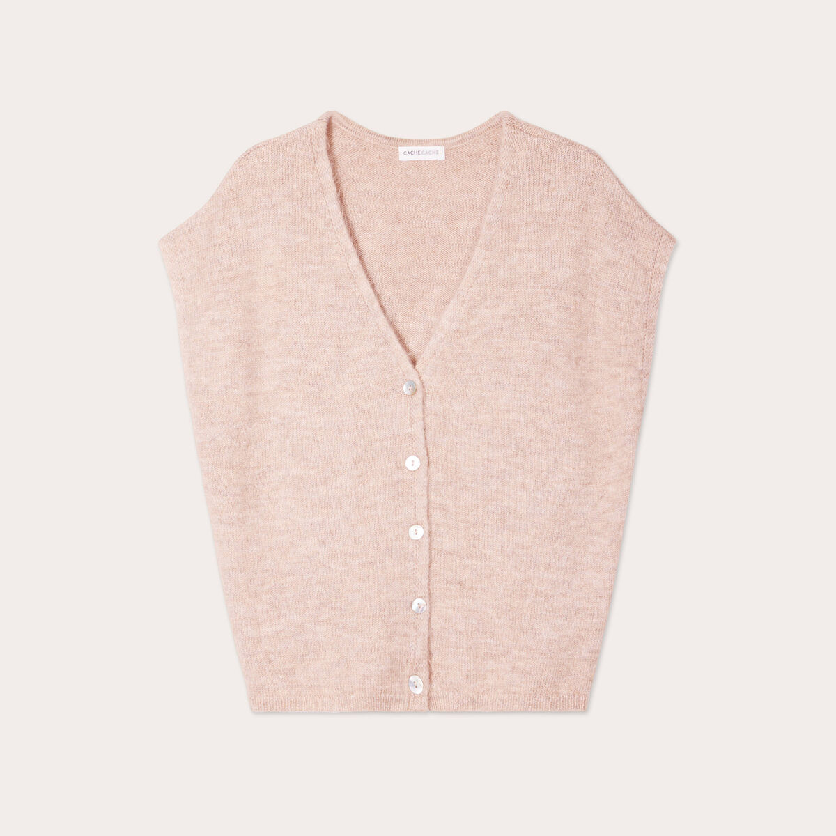 Gilet sans manches sable femme