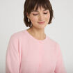 Gilet manches longues rose clair femme