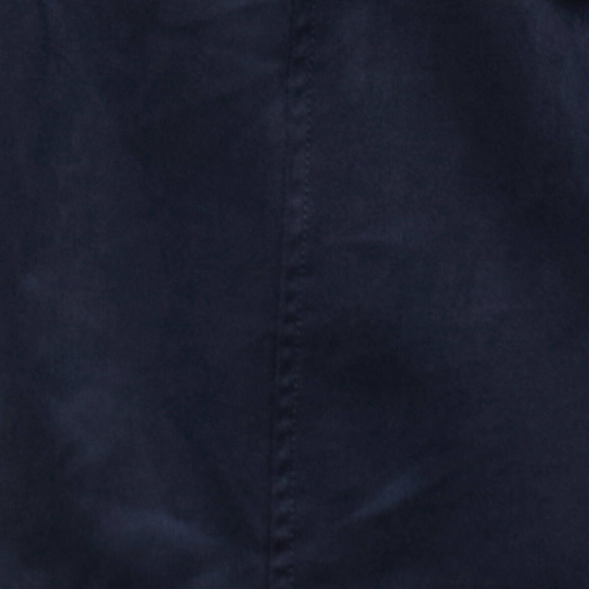 Robe boutonn&eacute;e aspect daim bleu marine femme