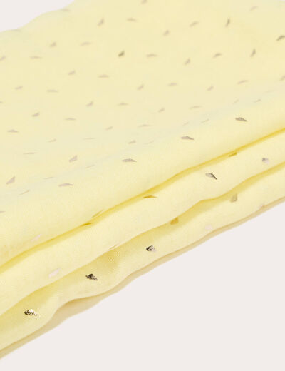 Foulard jaune clair femme