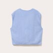 Gilet sans manches effet polaire bleu clair femme