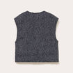 Gilet sans manches effet polaire gris fonc&eacute; femme
