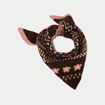 Foulard marron fonc&eacute; femme