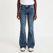 Jean bootcut taille basse denim dirty femme