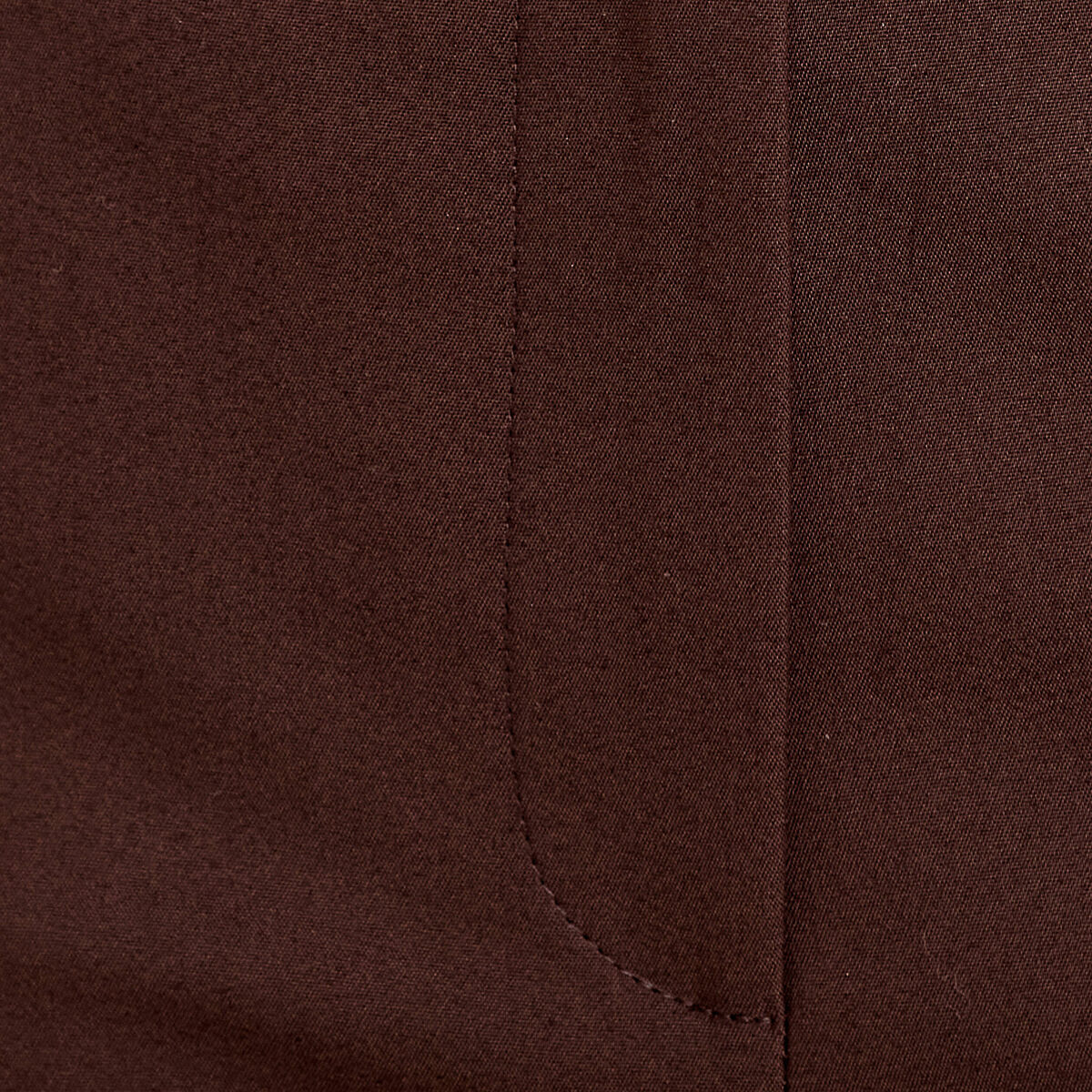 Pantalon cigarette ceintur&eacute; marron fonc&eacute; femme