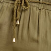 Pantalon large taille standard vert kaki femme